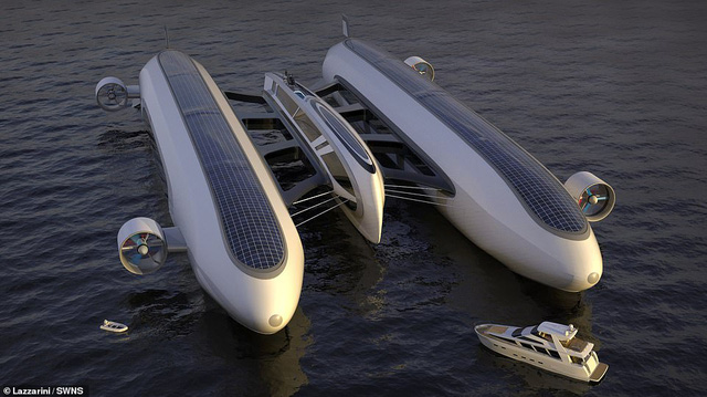 Air Yacht: Ý tưởng siêu du thuyền vừa bay trên trời vừa chạy trên biển của tương lai - ảnh 1