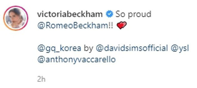 Con trai cưng Romeo Beckham vừa lên bìa GQ Korea, 2 cụ thân sinh bèn khen hết lời! - ảnh 3