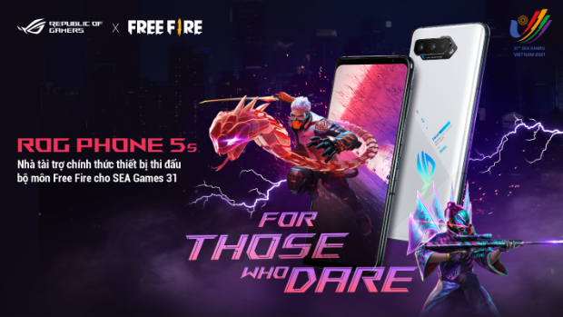 ROG Phone 5s là nhà tài trợ chính thức thiết bị thi đấu bộ môn Free Fire cho SEA Games 31  - ảnh 1
