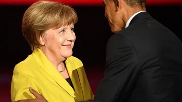 Cựu Thủ tướng Merkel và cựu Tổng thống Obama tham quan Bảo tàng NMAAHC - ảnh 1