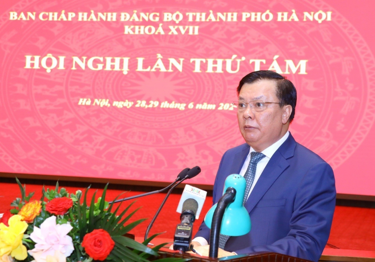 Hội nghị lần thứ 8 Ban chấp hành Đảng bộ thành phố Hà Nội - ảnh 1