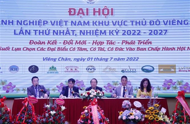 Đại hội Hội doanh nghiệp Việt Nam khu vực thủ đô Vientiane - ảnh 1