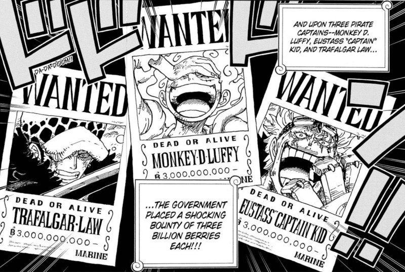 Những Nhân Vật Có Tiền Thưởng Truy Nã Cao Trong ''One Piece''
