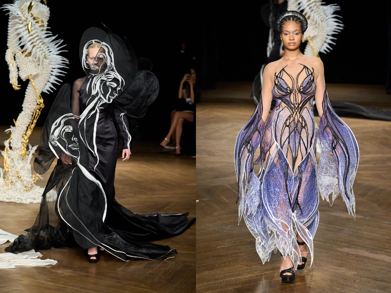 BST Iris van Herpen Haute Couture Thu Đông 2022: Mang Haute Couture xa hoa vào vũ trụ metaverse - ảnh 7