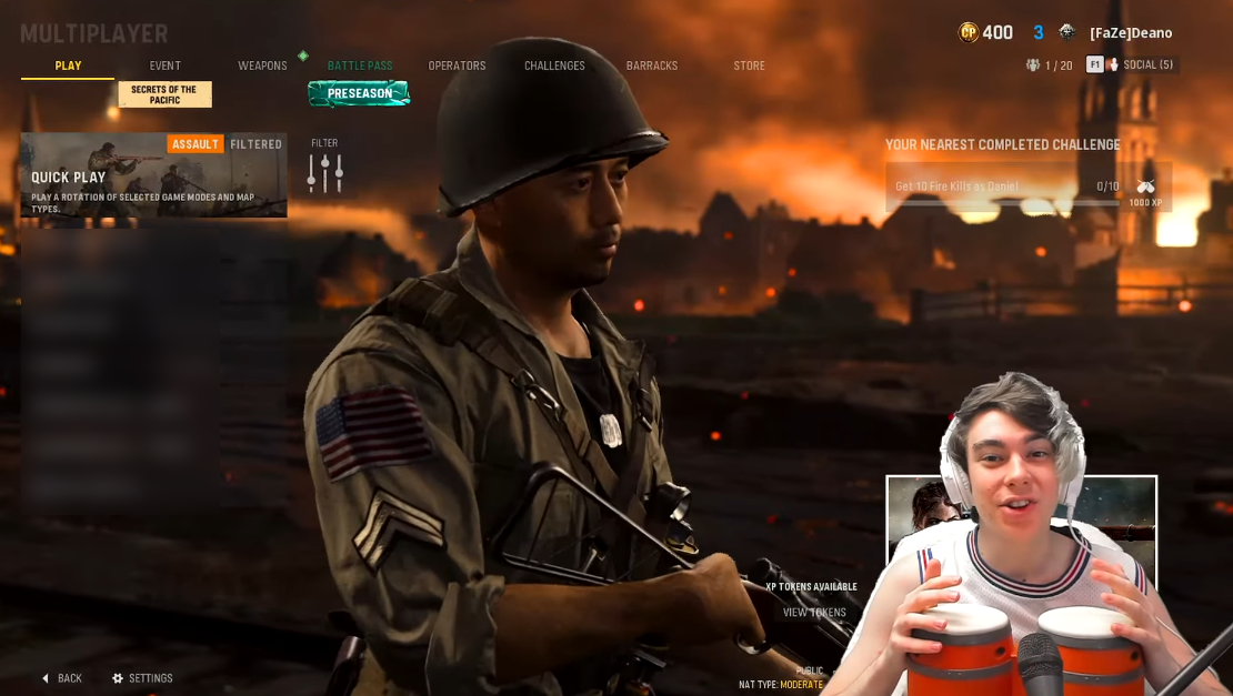 Chán chơi game kiểu truyền thống, nam streamer dùng trống “phá đảo” Call of Duty - ảnh 1