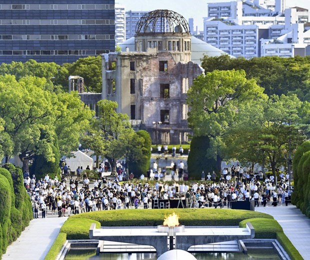 Tưởng niệm 77 năm ngày Mỹ ném bom nguyên tử xuống Hiroshima - ảnh 1