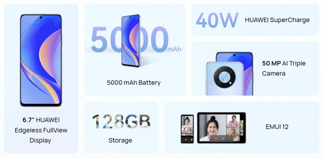 Huawei nova Y90 ra mắt với thiết kế giống Mate40, dùng chip Snapdragon 680 - ảnh 3