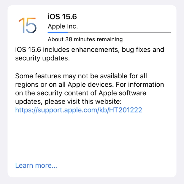 Apple phát hành iOS 15.6 và loạt bản cập nhật mới - ảnh 4