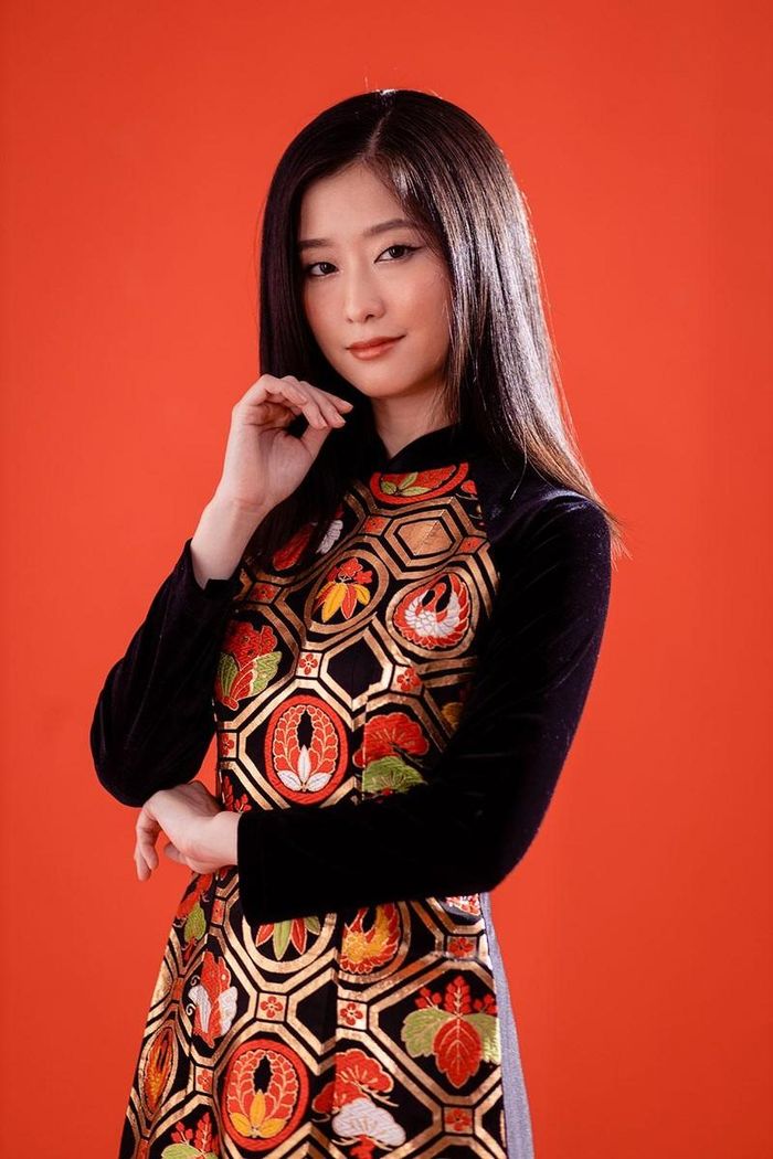 Hoa hậu Ngọc Hân với ý tưởng kết hợp văn hóa Nhật Bản và Việt Nam trong tà áo dài - ảnh 7