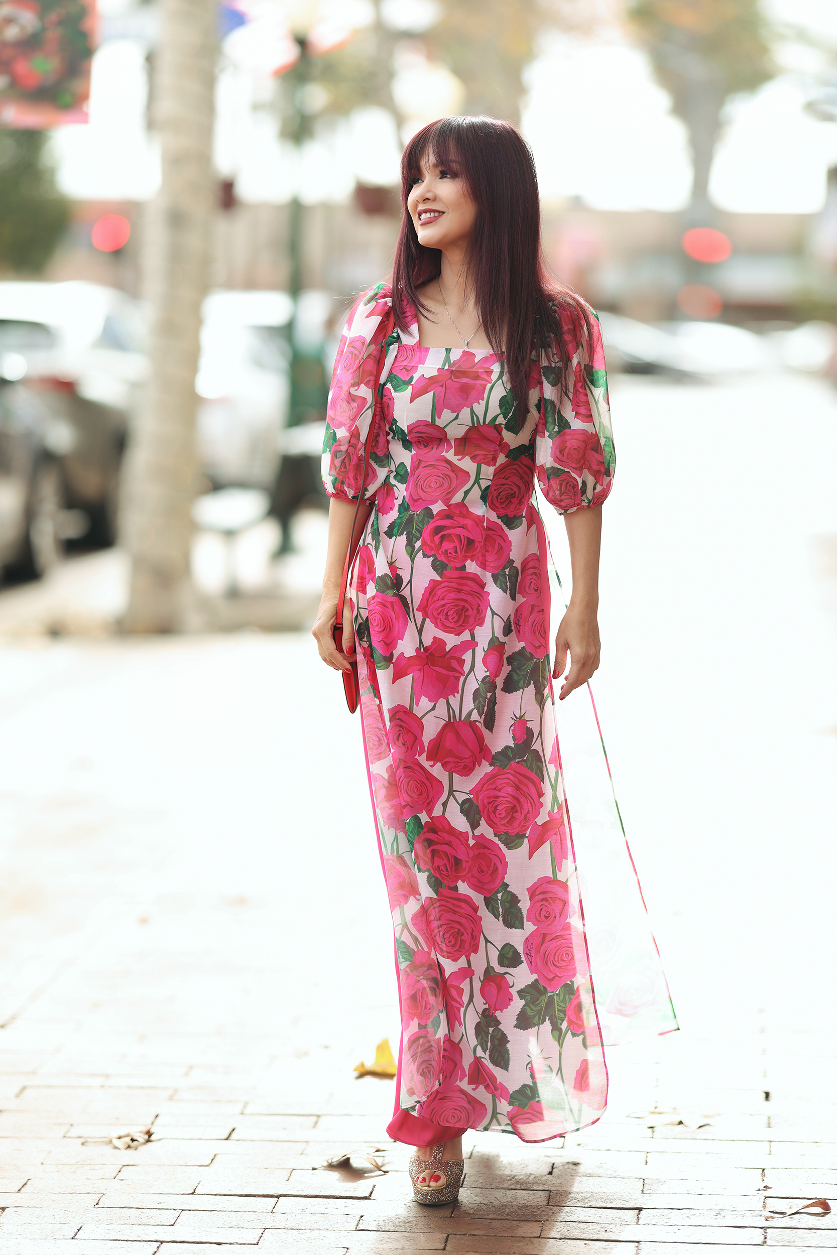 Hoa hậu Ngọc Hân với ý tưởng kết hợp văn hóa Nhật Bản và Việt Nam trong tà áo dài - ảnh 14