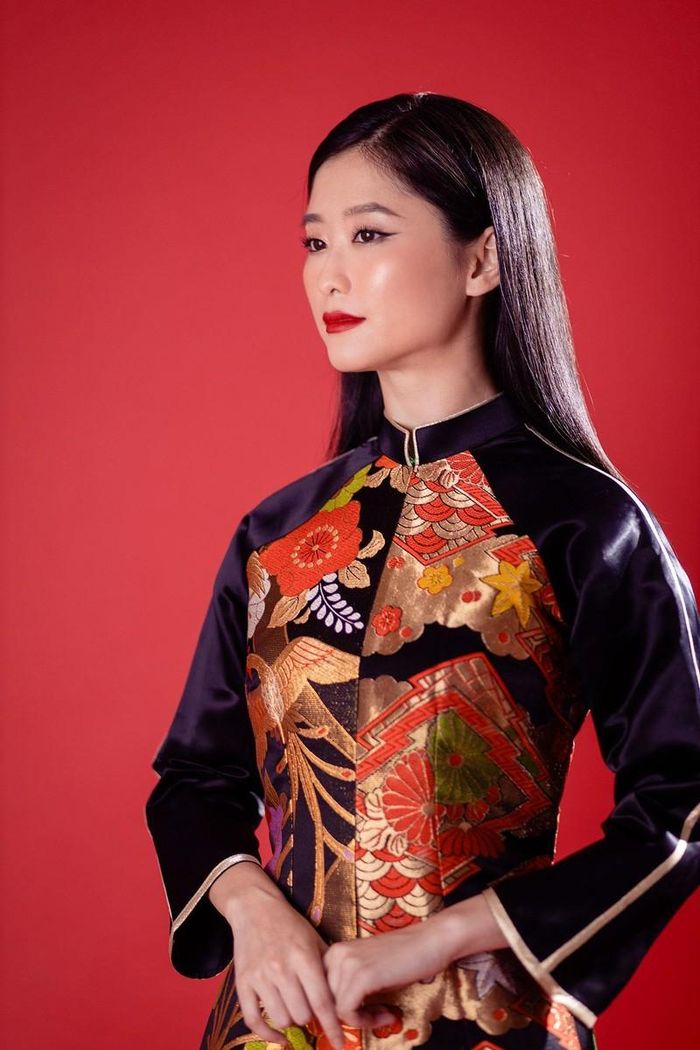 Hoa hậu Ngọc Hân với ý tưởng kết hợp văn hóa Nhật Bản và Việt Nam trong tà áo dài - ảnh 8