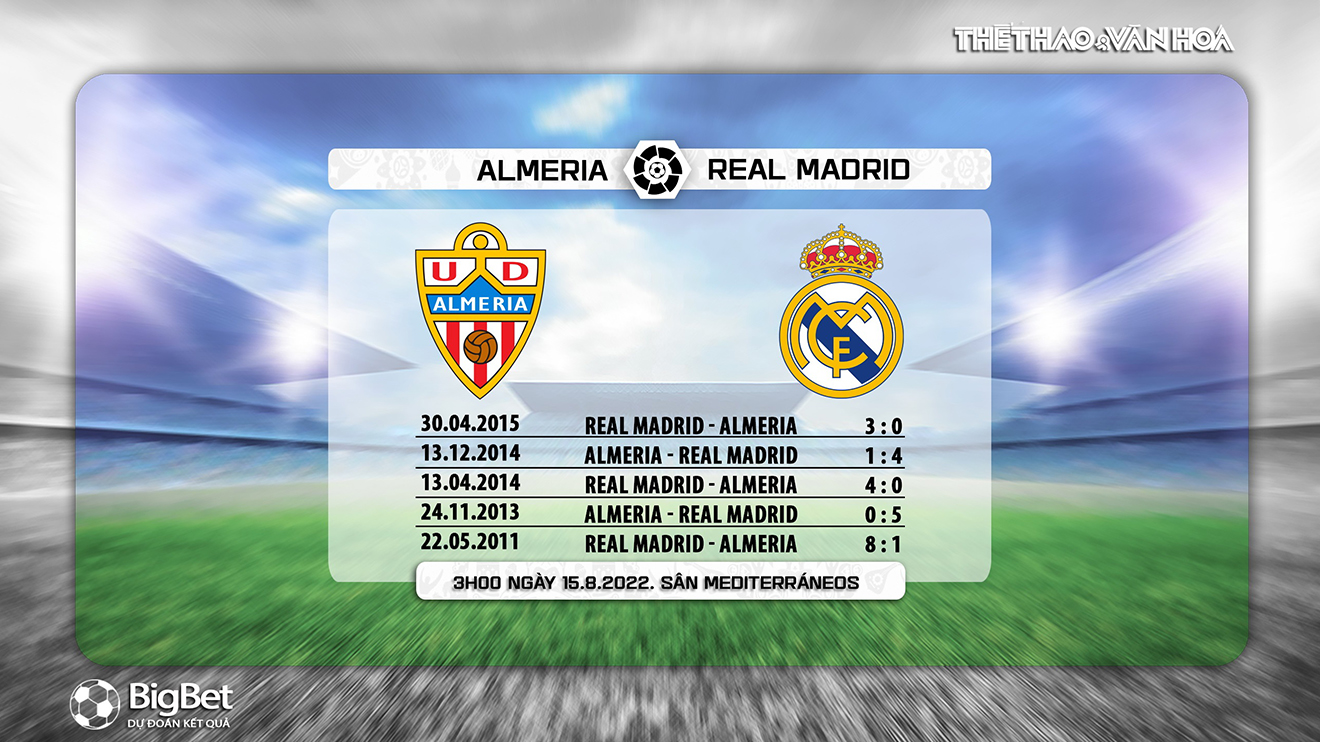 Soi kèo nhà cái Almeria vs Real Madrid. Nhận định, dự đoán bóng đá Tây Ban Nha La Liga (3h00, 15/8) - ảnh 4