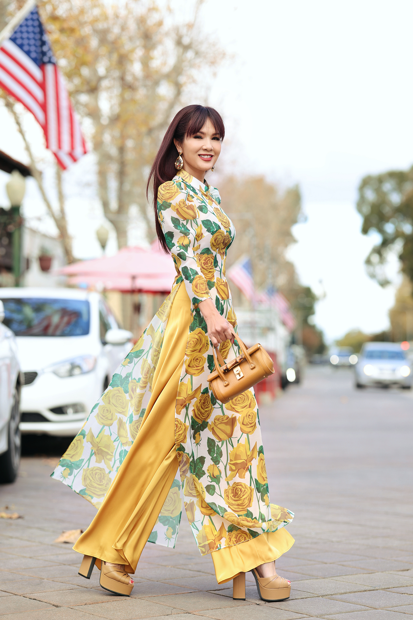Hoa hậu Ngọc Hân với ý tưởng kết hợp văn hóa Nhật Bản và Việt Nam trong tà áo dài - ảnh 12