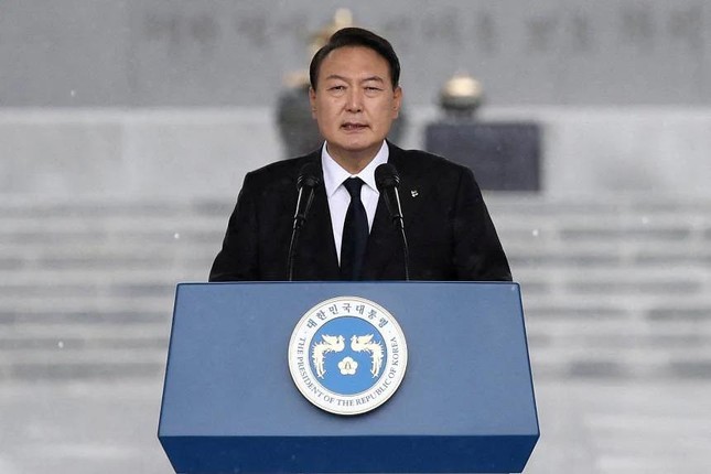 Tổng thống Hàn Quốc gợi ý viện trợ Triều Tiên đổi lấy phi hạt nhân hóa - ảnh 1