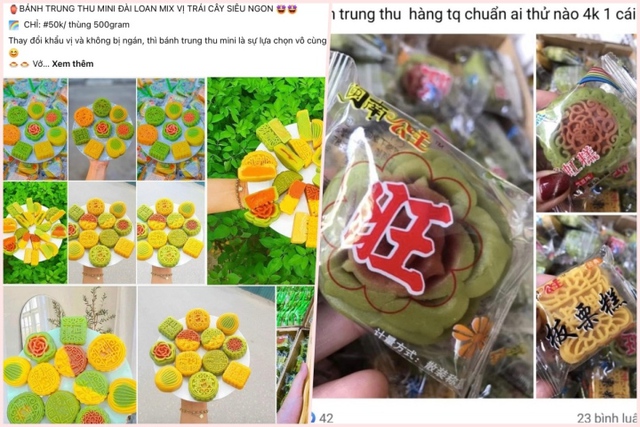 Bánh trung thu mini Trung Quốc giá 4.000 đồng, rao bán rầm rộ trên mạng - ảnh 1