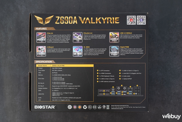 Mở hộp nhanh bo mạch chủ Biostar Z690A Valkyrie: vừa đủ cho nhu cầu cao cấp - ảnh 2