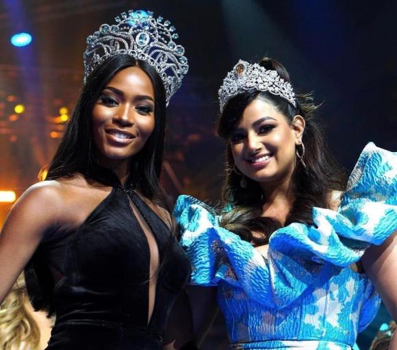 Tân Miss Supranational và Miss Universe bất ngờ hội ngộ, khung ảnh ''gấp đôi visual'' khiến fans sắc đẹp thích thú - ảnh 1