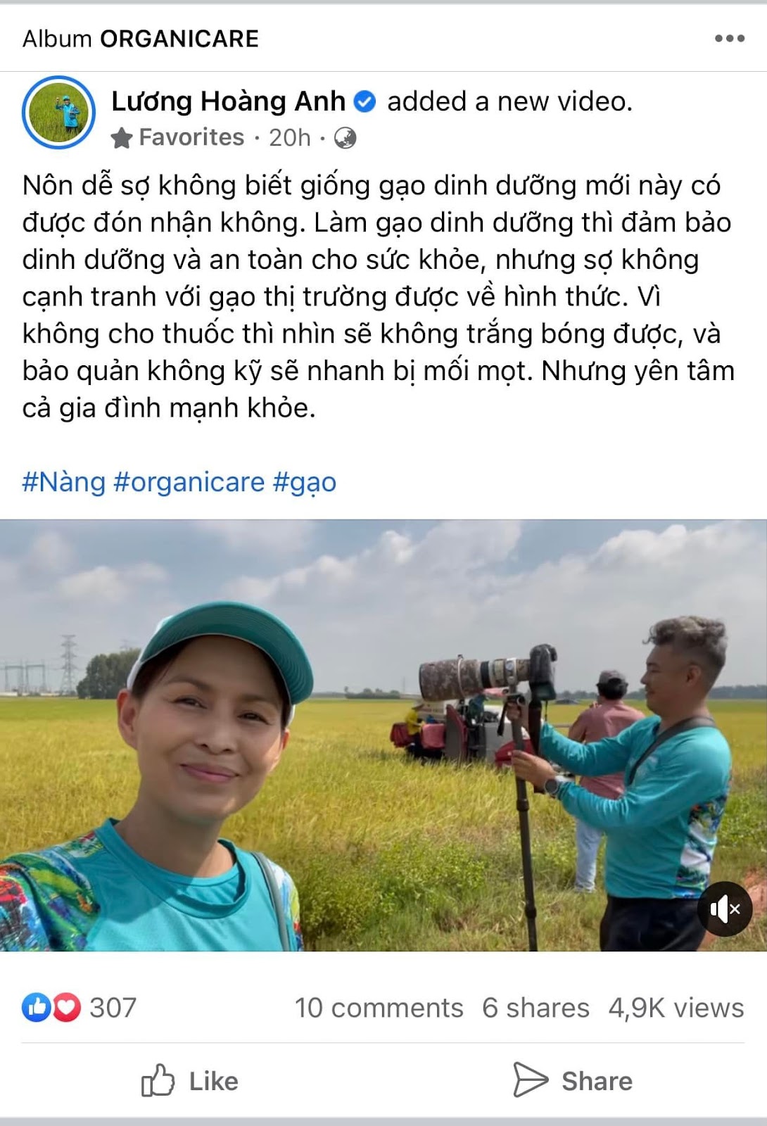 Facebooker Lương Hoàng Anh – vợ cũ Huy Khánh gây tranh cãi khi chê “gạo thị trường có thuốc” - ảnh 2