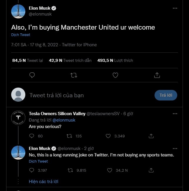 Elon Musk tự nhận là fan Man Utd từ nhỏ - ảnh 1