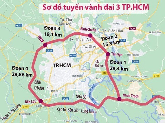 Chính phủ quyết nghị khởi công xây dựng đường Vành đai 3 TPHCM vào 30/6/2023 - ảnh 1