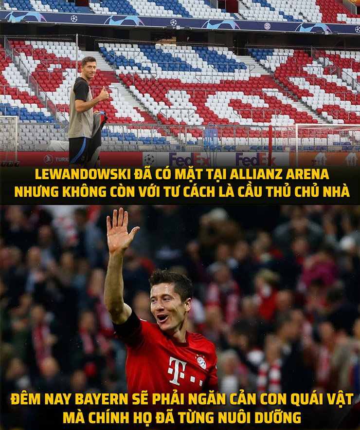 Ảnh chế: Lewandowski trở lại Bayern Munich khiến fan “hùm xám” run rẩy - ảnh 2