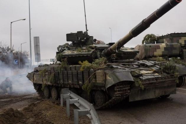 Lữ đoàn 65 Quân đội Ukraine rơi vào vòng vây, xe tăng bị bắt sống - ảnh 6