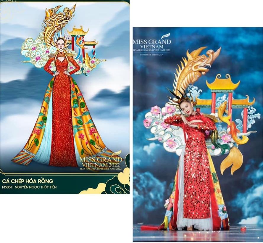 Những bộ trang phục dân tộc tại Miss Grand Vietnam đẹp hơn bản vẽ - ảnh 13