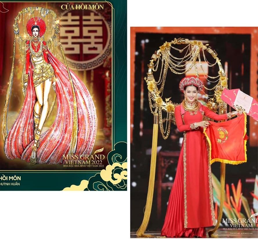 Những bộ trang phục dân tộc tại Miss Grand Vietnam đẹp hơn bản vẽ - ảnh 7
