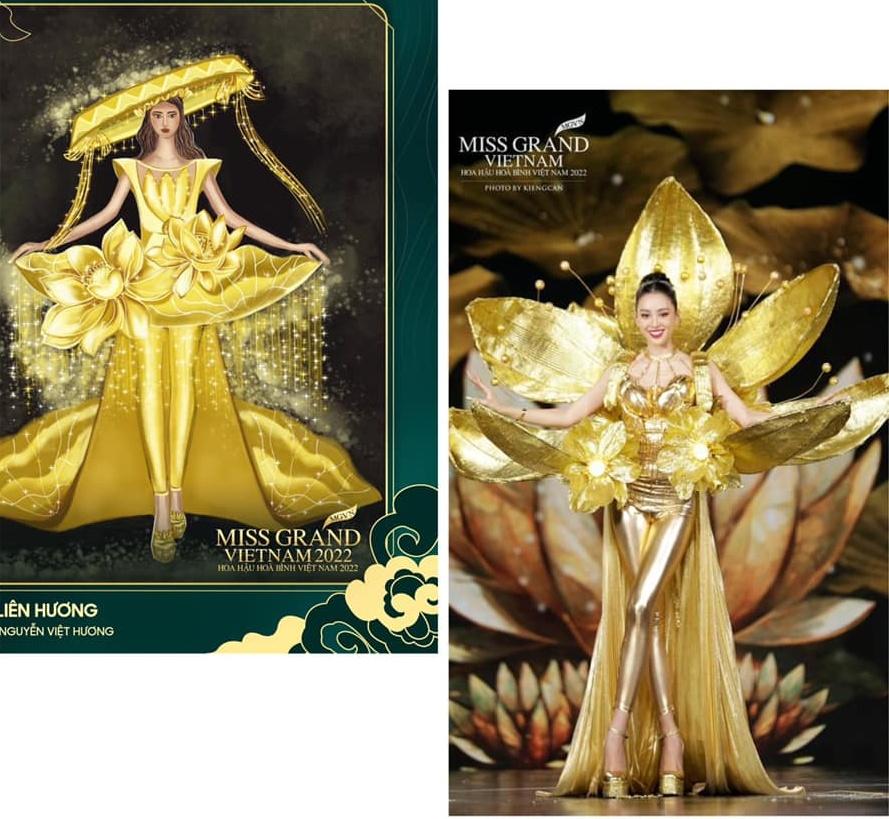 Những bộ trang phục dân tộc tại Miss Grand Vietnam đẹp hơn bản vẽ - ảnh 3