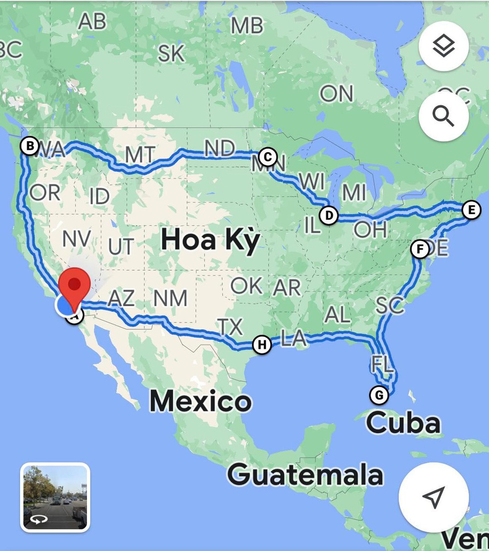 Du khách Việt một mình chạy mô tô hơn 20.000km vòng quanh nước Mỹ - ảnh 2