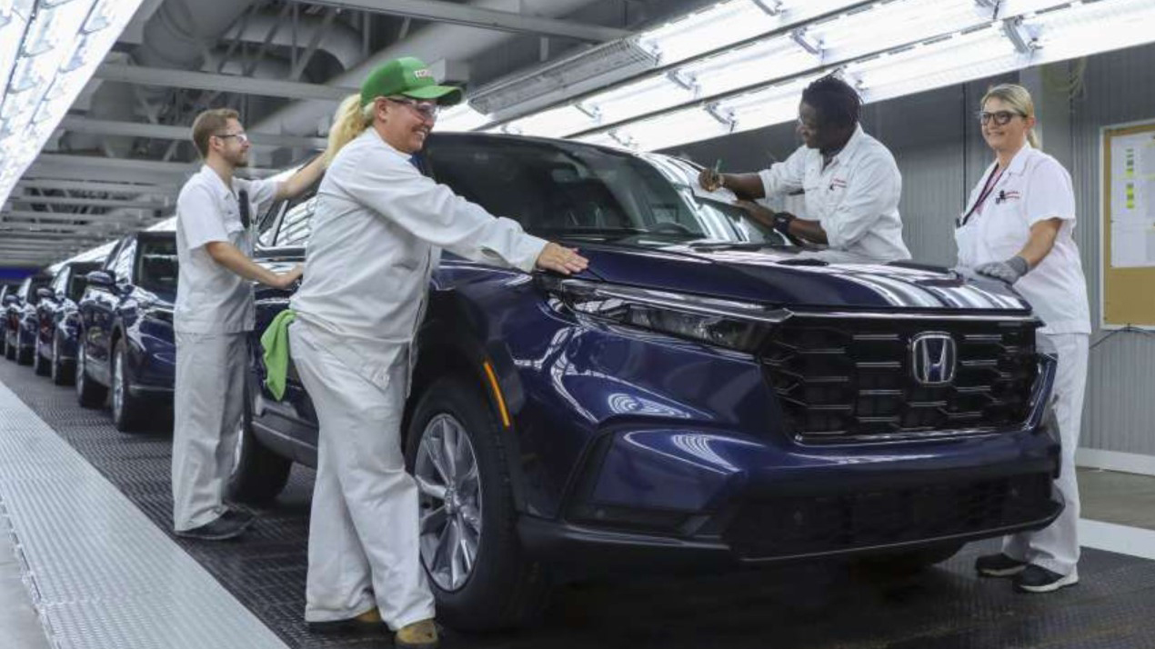 Honda CR-V 2023 thế hệ thứ 6 bắt đầu đi vào sản xuất - ảnh 1