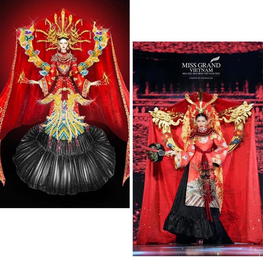 Những bộ trang phục dân tộc tại Miss Grand Vietnam đẹp hơn bản vẽ - ảnh 2