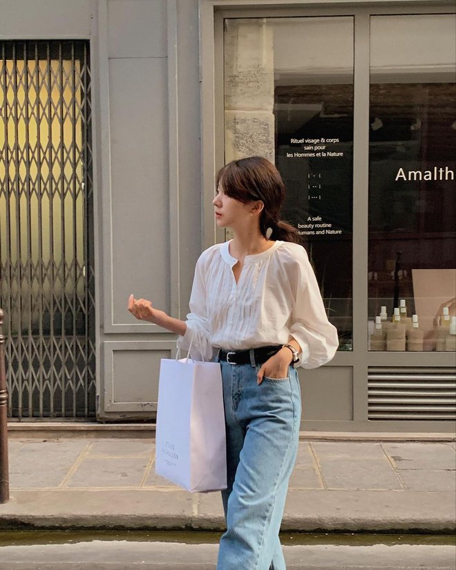 Học nữ blogger người Hàn sống ở Pháp cách lên đồ thanh lịch, trẻ trung đầu thu - ảnh 6
