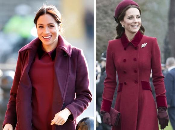 16 lần Kate Middleton và Meghan Markle chọn trang phục giống nhau. Bạn quyết định xem ai ''trông ngầu'' hơn? - ảnh 2