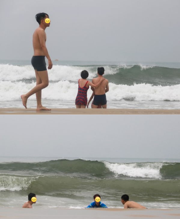 Người phụ nữ vô tư lướt sóng trên biển Đà Nẵng mặc bão Noru sắp đổ bộ - ảnh 15