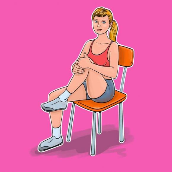 6 bài tập cho bụng phẳng và eo thon khi chỉ cần ngồi trên ghế, sẽ rất hữu ích với dân văn phòng - ảnh 4