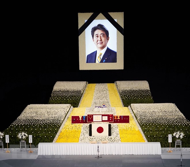 Chủ tịch nước Nguyễn Xuân Phúc dự Lễ Quốc tang cố Thủ tướng Abe Shinzo - ảnh 4