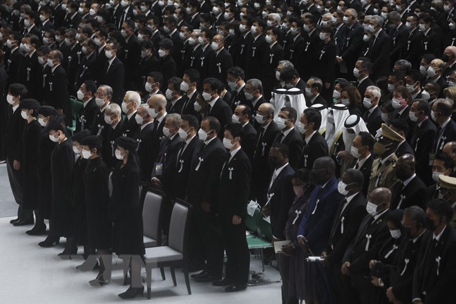 Chủ tịch nước Nguyễn Xuân Phúc dự Lễ Quốc tang cố Thủ tướng Abe Shinzo - ảnh 7