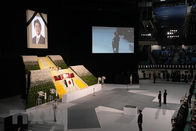 Chủ tịch nước Nguyễn Xuân Phúc dự Lễ Quốc tang cố Thủ tướng Abe Shinzo - ảnh 8