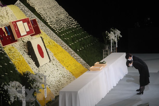 Chủ tịch nước Nguyễn Xuân Phúc dự Lễ Quốc tang cố Thủ tướng Abe Shinzo - ảnh 13
