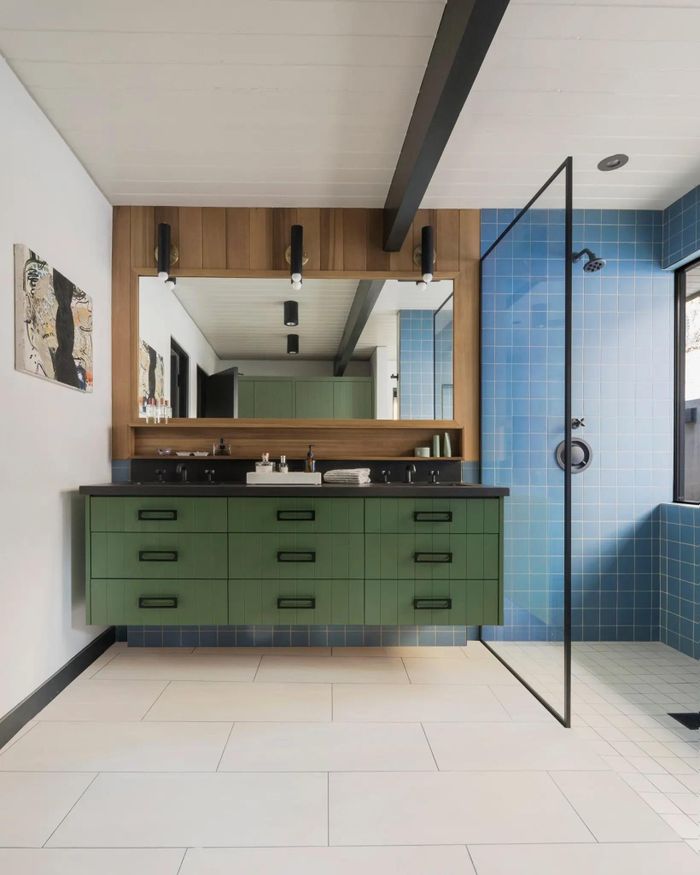 Kiểu gương trang trí giúp phòng tắm trở thành không gian cực thư giãn - ảnh 15