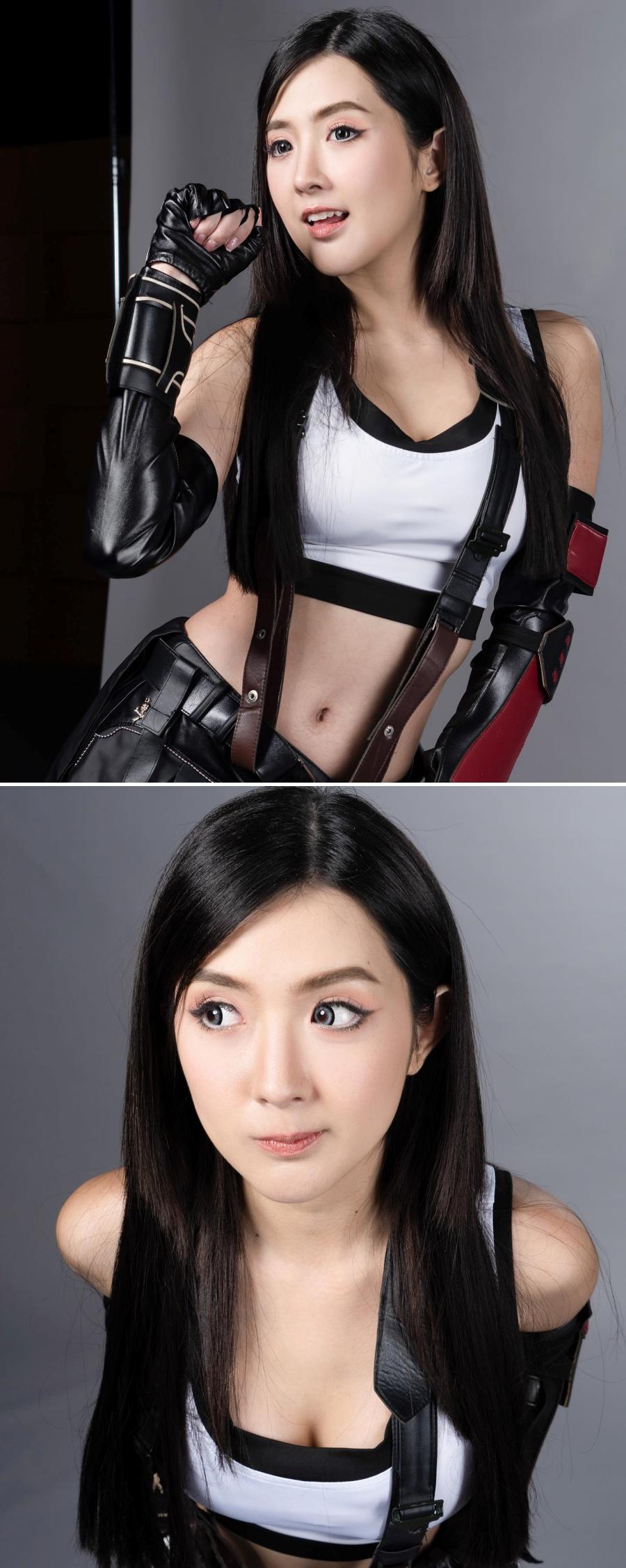 Không thể rời mắt khỏi nhan sắc cực phẩm của nữ hotgirl Thái Lan trong bộ ảnh cosplay Tifa - ảnh 3