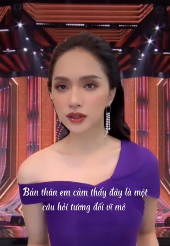 Hương Giang thể hiện tài ứng xử cực đỉnh khi đưa ra hướng trả lời cho câu hỏi khó của Mai Ngô tại Miss Grand Vietnam - ảnh 3