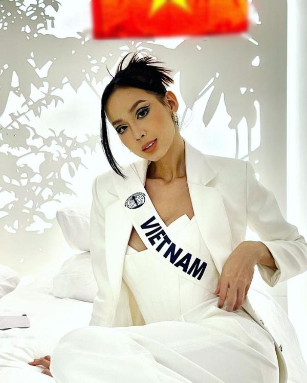 Bảo Ngọc gây tranh cãi vì tự makeup 'ô dề' ở Miss Intercontinental - ảnh 3