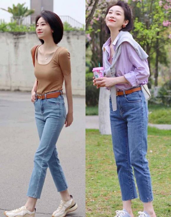 Ai bảo quần ống rộng đã lỗi thời, năm nay quần jeans ống rộng lại được yêu thích, trông cao gầy, mặc thế nào cũng đẹp - ảnh 1