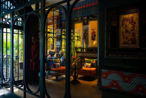 Bên trong “khách sạn di sản” duy nhất sở hữu bức tranh Hàng Trống lớn nhất: Tái hiện nét đẹp Thăng Long xưa độc đáo - ảnh 6