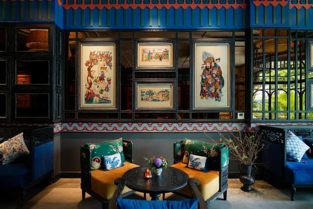 Bên trong “khách sạn di sản” duy nhất sở hữu bức tranh Hàng Trống lớn nhất: Tái hiện nét đẹp Thăng Long xưa độc đáo - ảnh 9