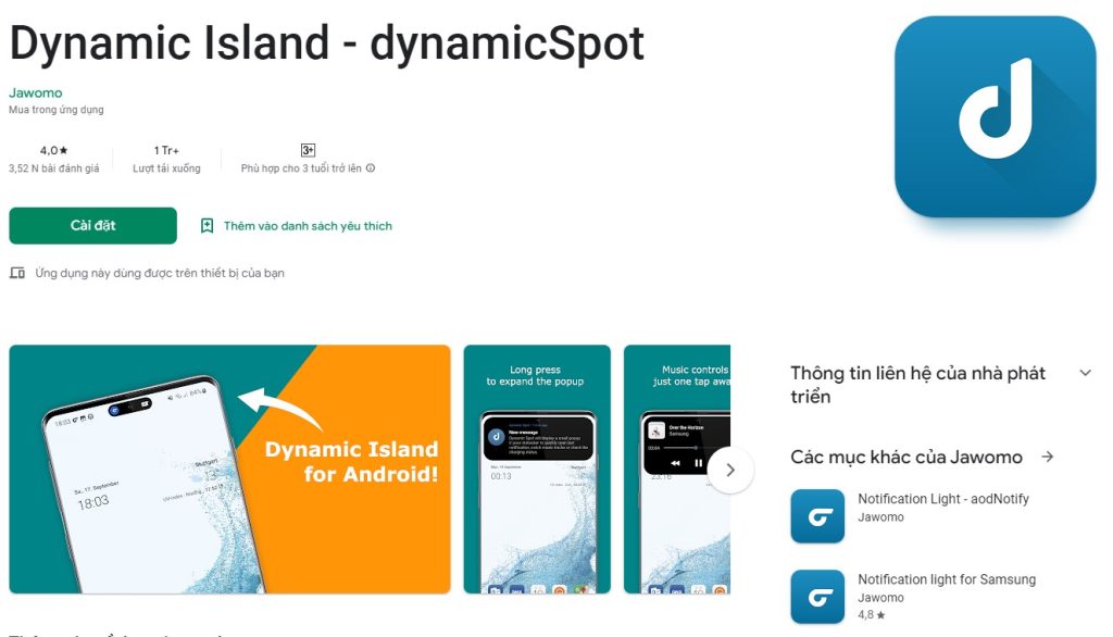 Ứng dụng mô phỏng Dynamic Island trên Android đã có hơn một triệu lượt tải chỉ sau 3 tuần - ảnh 2