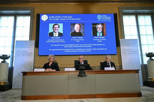 Giải Nobel Vật lý 2022 tôn vinh các nghiên cứu về lĩnh vực lượng tử - ảnh 1