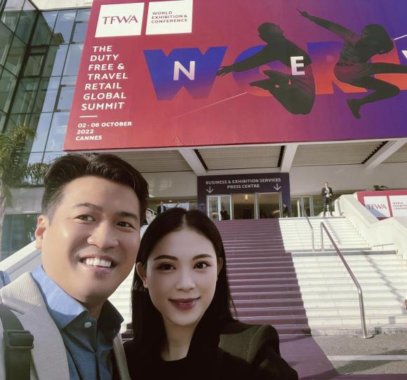 Linh Rin cùng chồng sắp cưới Phillip Nguyễn tình tứ xuất hiện ở Cannes - ảnh 3